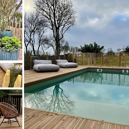 Avec Duo Et Piscine Feriehus *